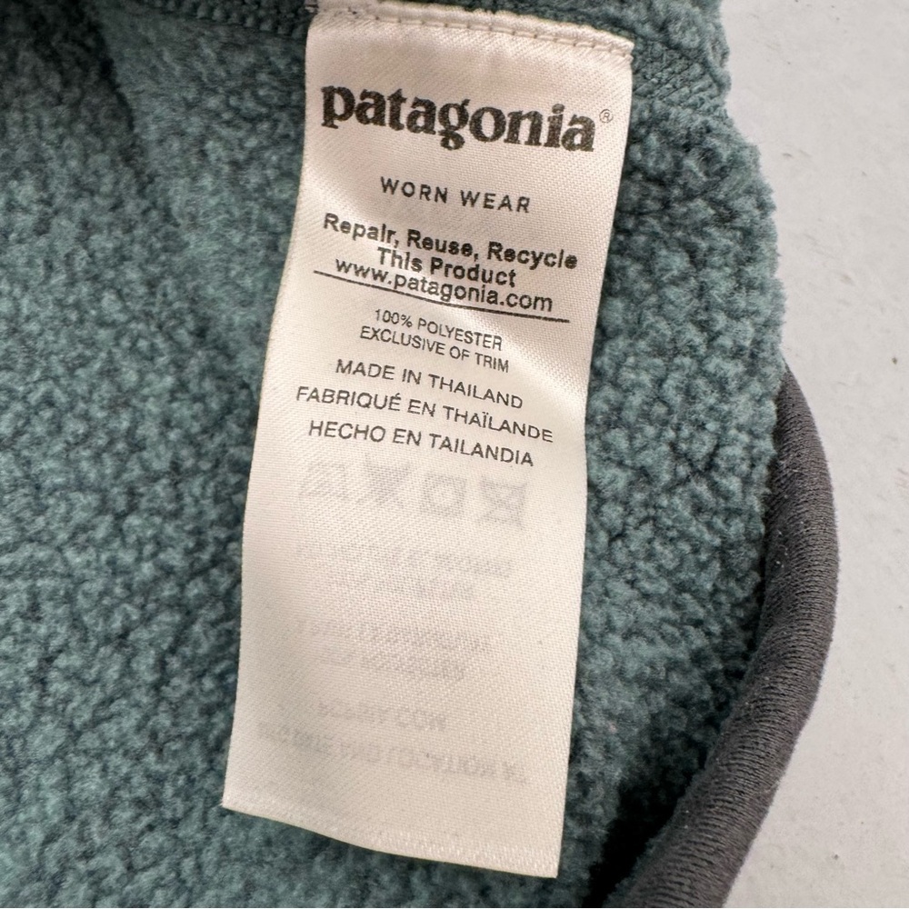 Patagonia Better Sweater 1/4 Zip Pullover Green Mens Medium - Picture 5 of 5